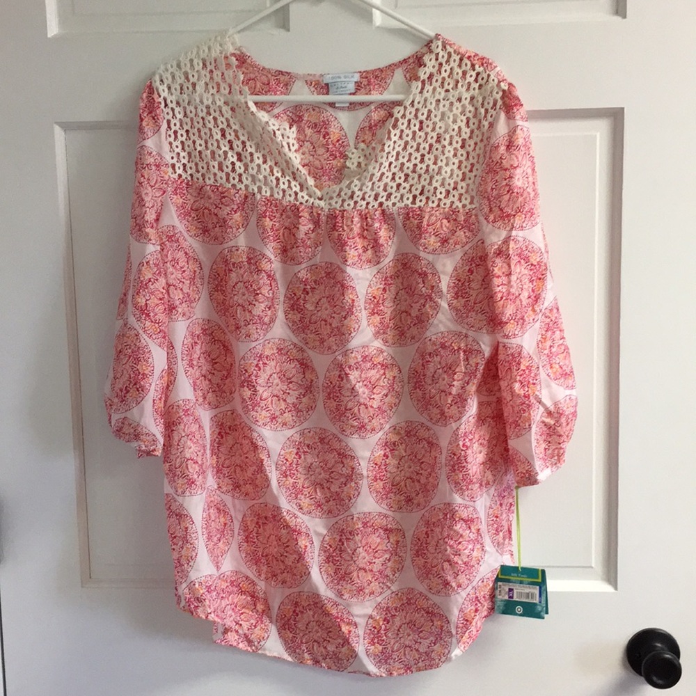 NWT gorgeous Calypso for Target 100% silk tunic